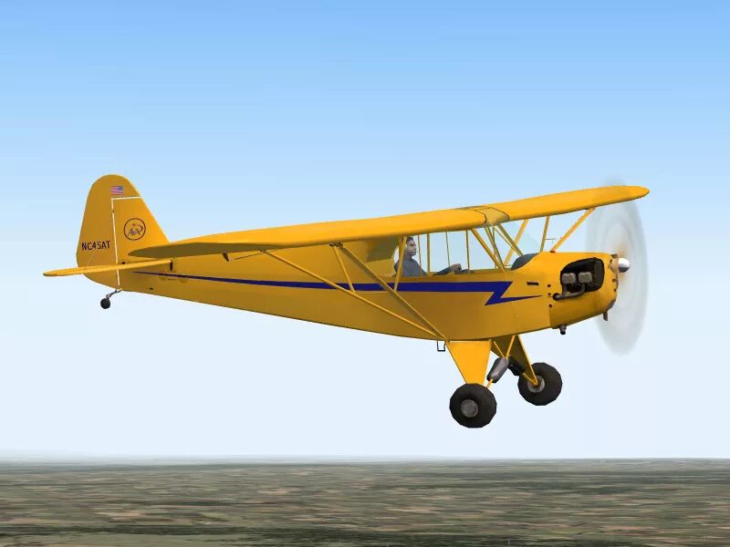 Пайпер КЭБ. Пайпер 3j самолет. Piper j3 Cub модель.