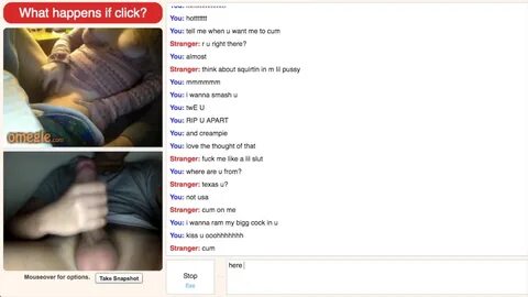 Omegle - Sexy blonde with big tits drains my dick.