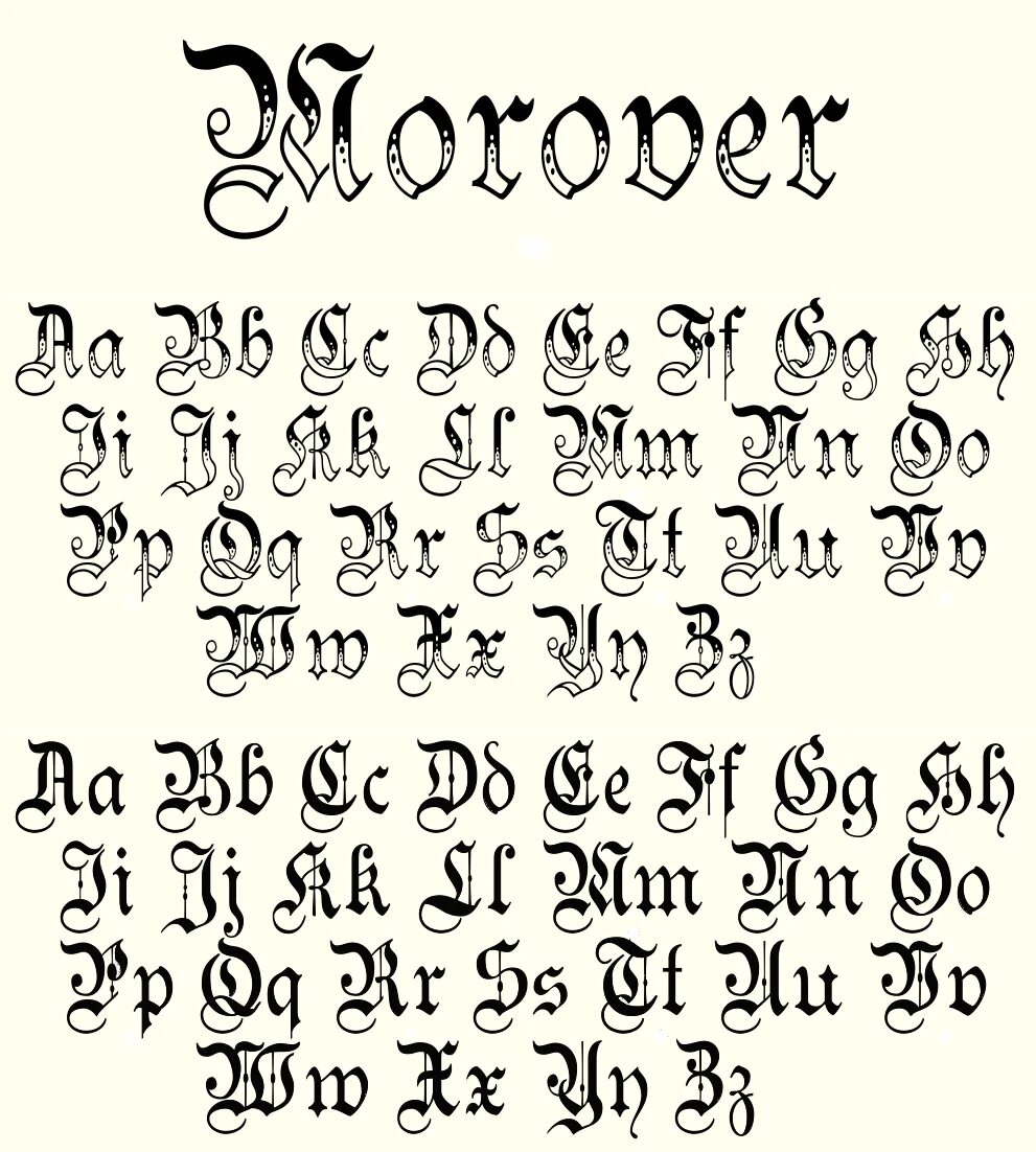 English script