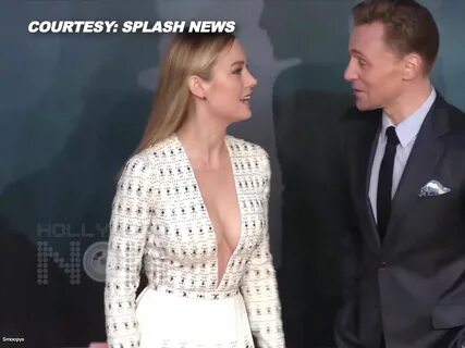 Brie Larson and Tom Hiddleston.