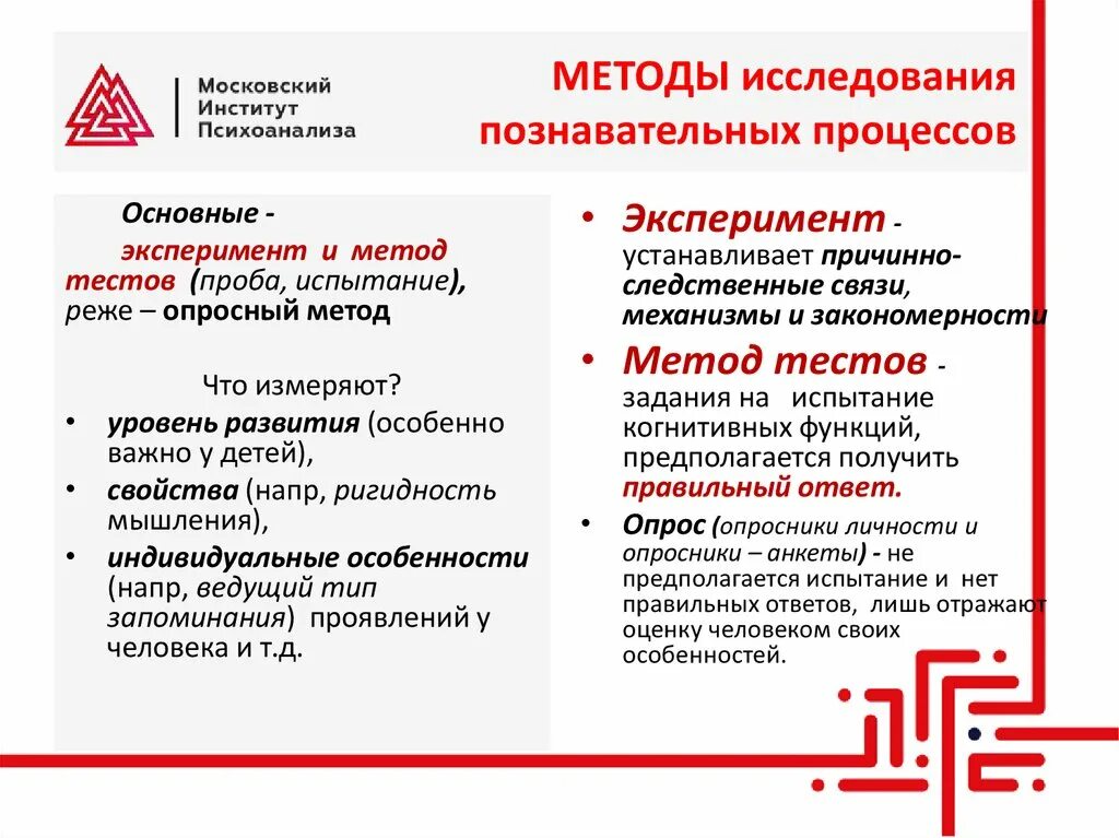 8 познавательных процессов. Методы изучения психических процессов. Методы исследования познавательных процессов. Методики для изучения познавательных процессов. Методики исследования познавательных процессов.