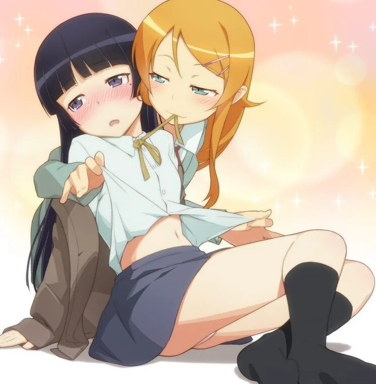 Oreimo Рури сестры. Кирино Косака и кёсукэ Косака +18. Кирино Косака Юри. Oreimo Kirino and Kyosuke. 18 сестренка русское