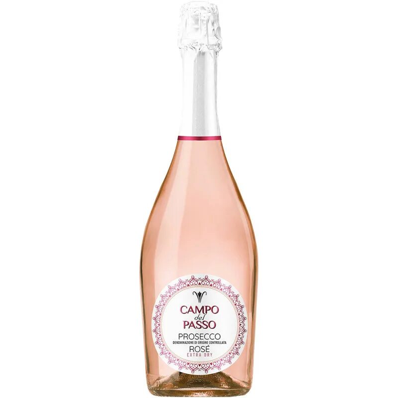 Campo passo prosecco. Шампанское Campo del passo Prosecco. Вино Campo del passo Prosecco. Розовое Просекко Campo del passo. Prosecco Extra Dry розовое.