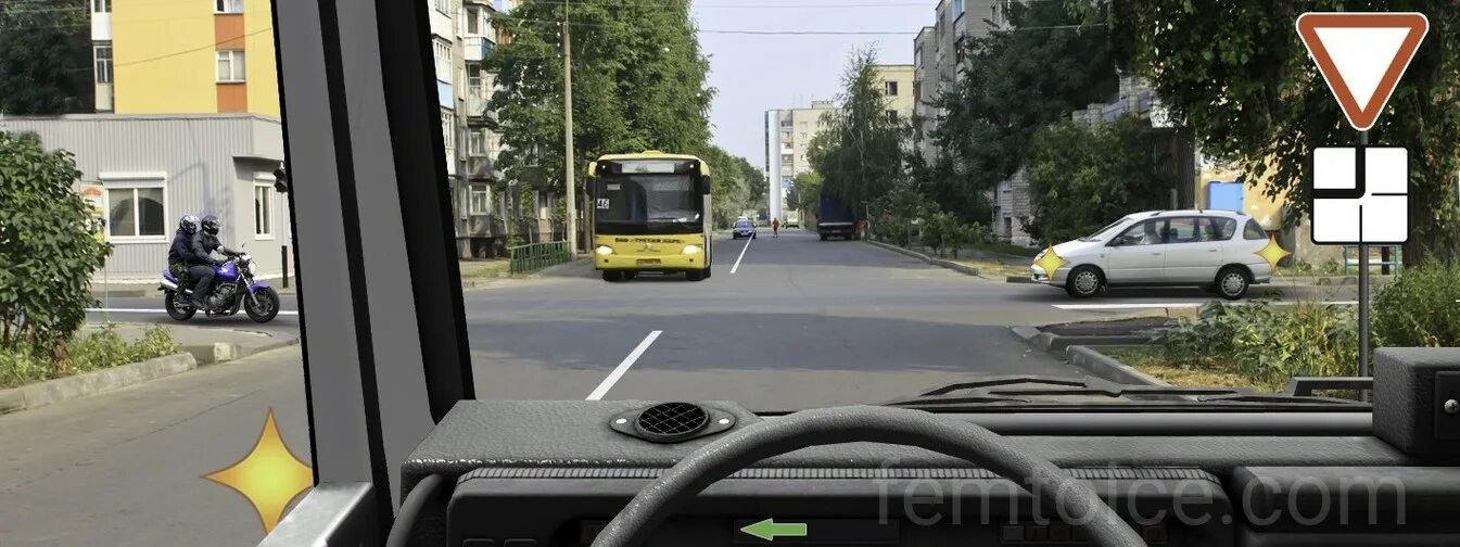 При движении прямо вы 1 имеете преимущество. Обязаны уступить дорогу при повороте налево. обязан уступить дорогу грузовому автомобилю. при повороте налево вы обязаны уступить дорогу грузовому автомобилю. вы обязаны уступить дорогу при повороте налево при движении прямо.