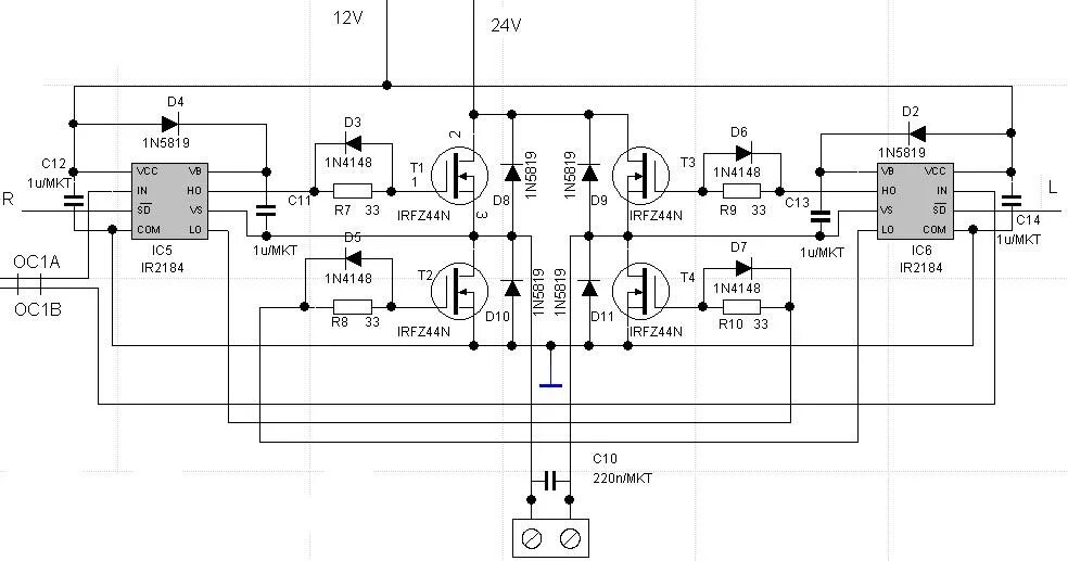 Ir21571 схема включения микросхема actuator Switching 24V and GND with MOSFETs Electrical Engineering Stack Exc