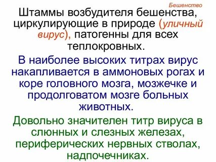 Штаммы возбудителей