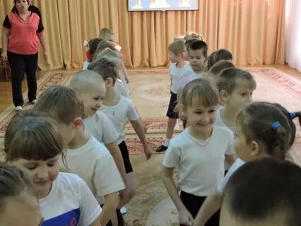 Построение детей в детском саду