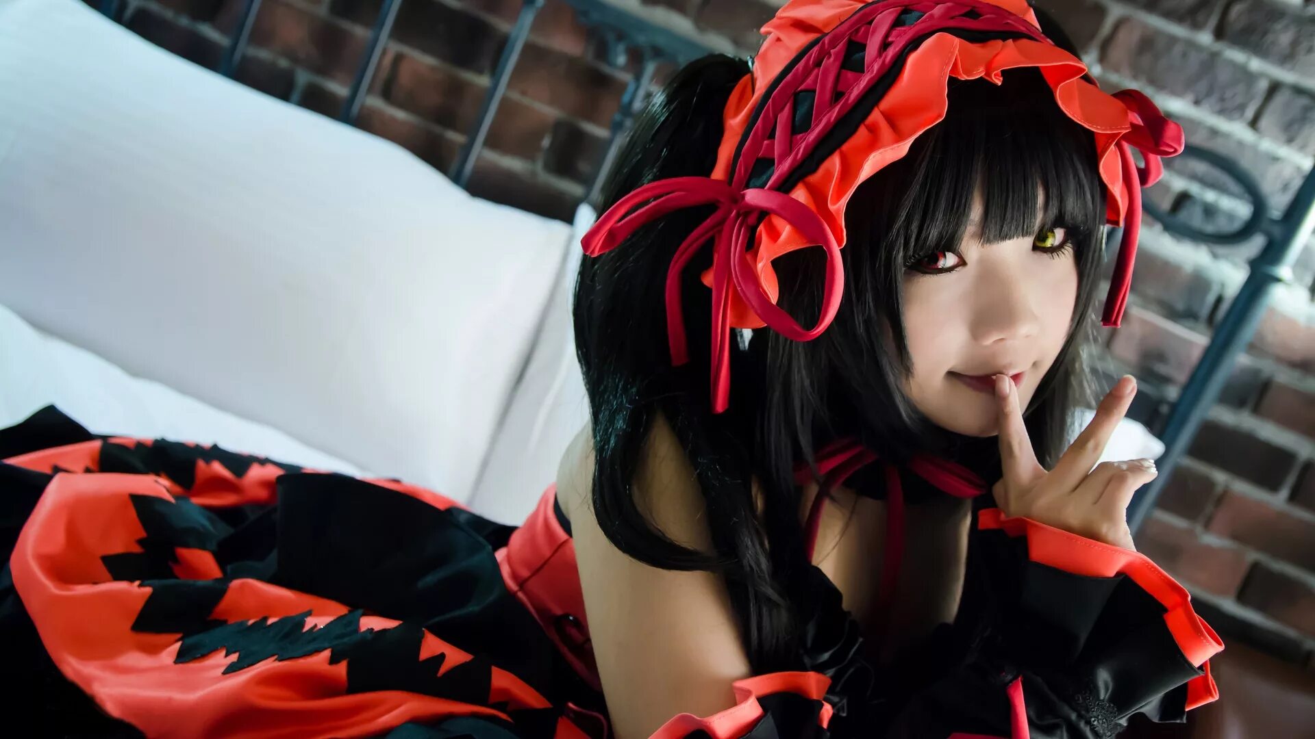 Азиатки косплеерши. Kurumi Tokisaki Cosplay. Куруми косплей. Kurumi Tokisaki косплей. Куруми Токисаки 1920 1080.