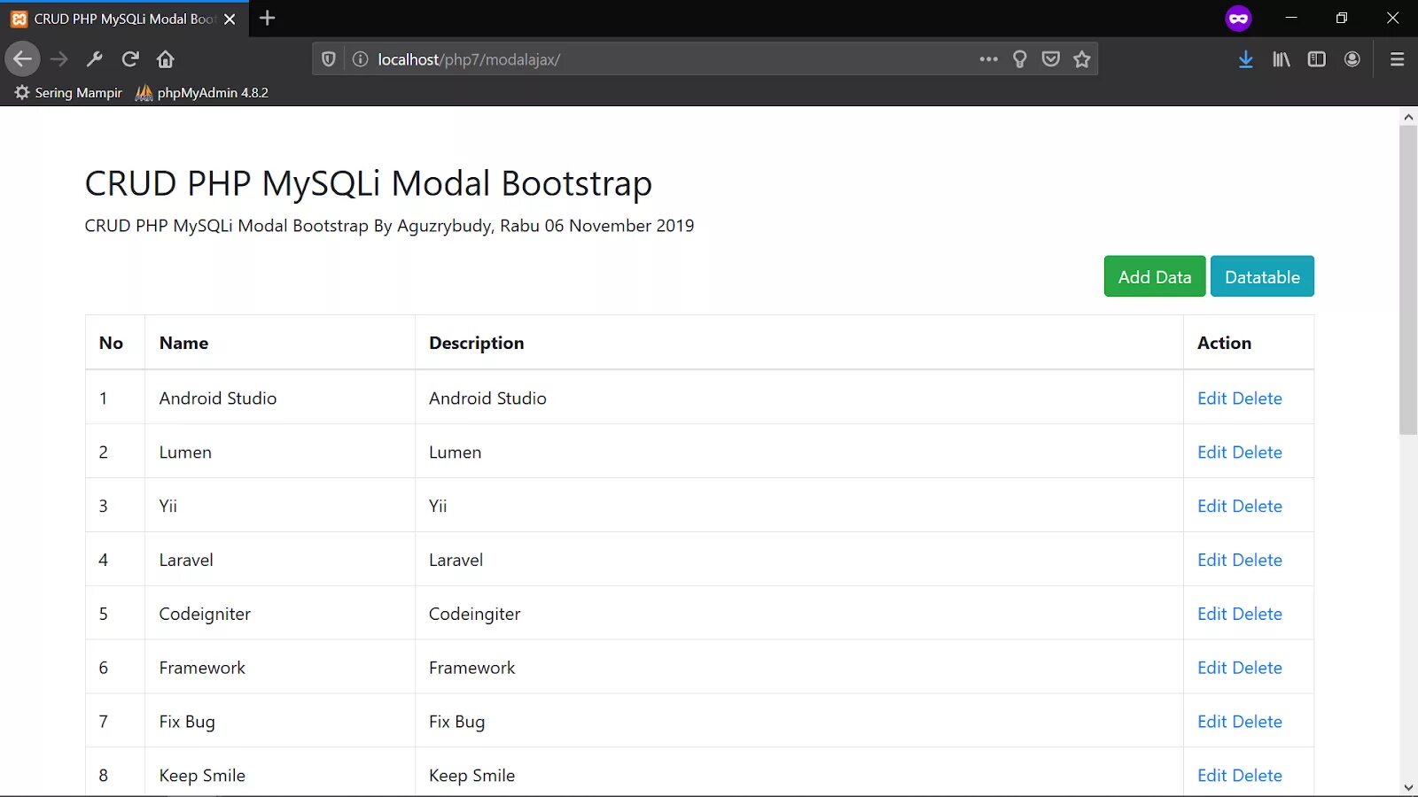 Page php 3. Php CRUD. Бутстрап php. CRUD System php. Bootstrap Ajax.