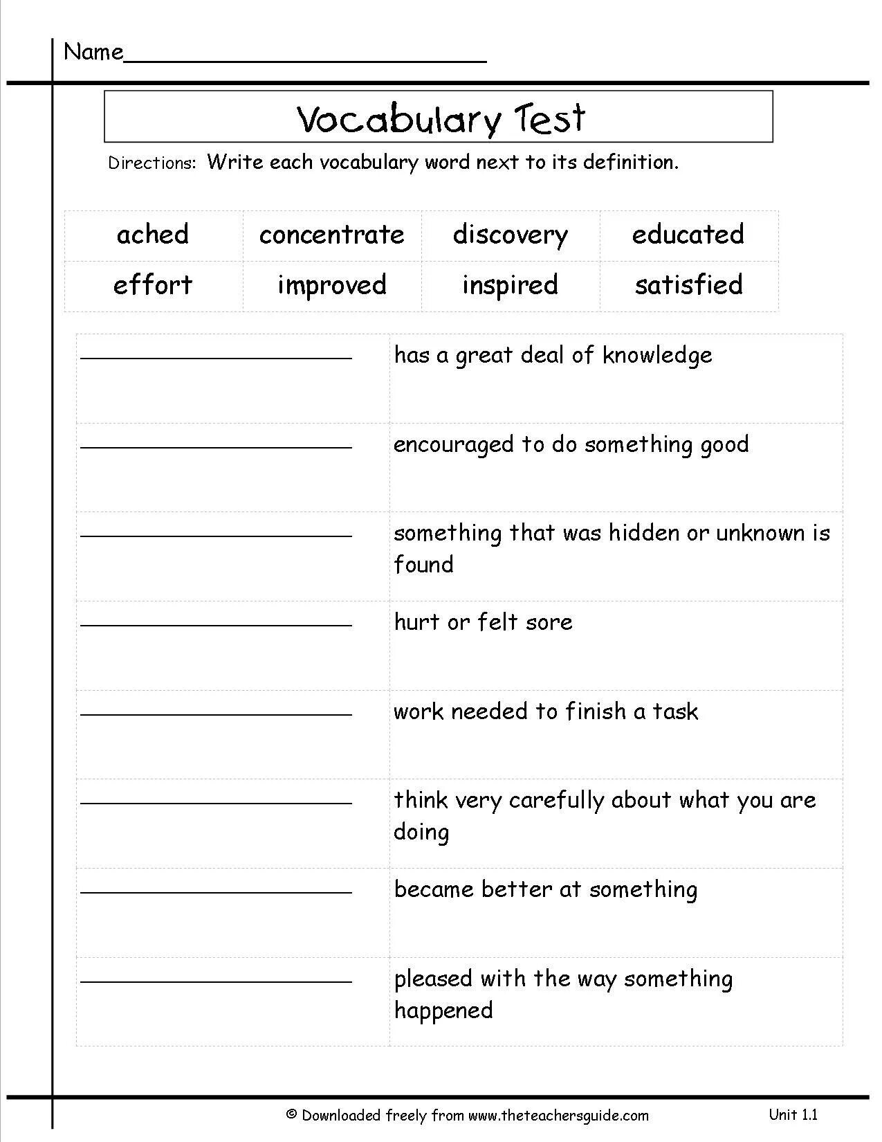 Vocabulary Test. Test Worksheets. Testing Vocabulary. Vocabulary Level Test. Vocabulary level