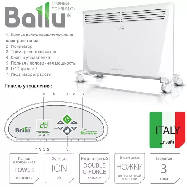Ballu bec ezmr 1000 схема электрическая принципиальная Электрический конвектор Ballu BEC/EZMR-1000 НС-1055665 выгодная цена, отзывы,