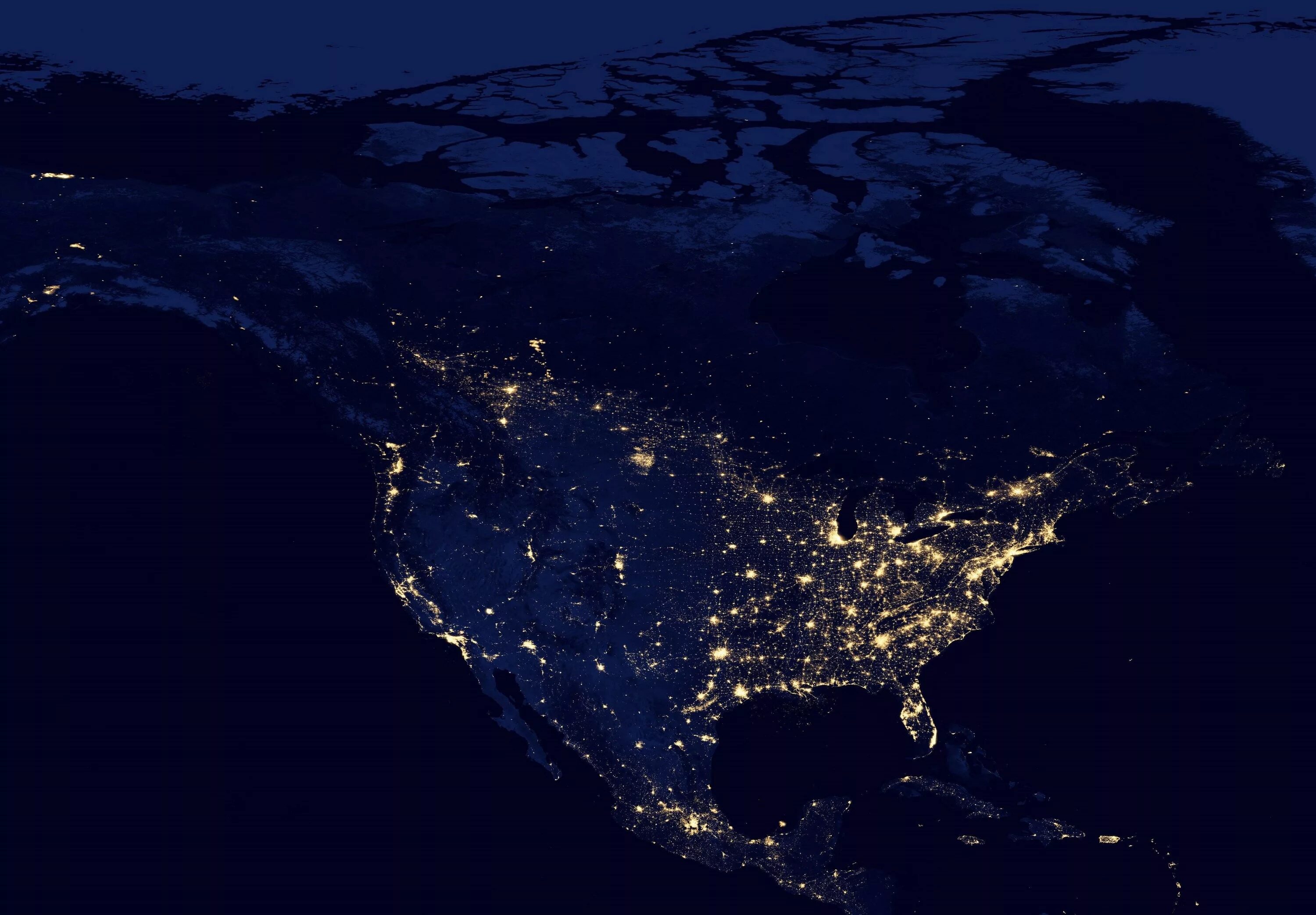 Окр мир ночью. Карта НАСА ночная земля Russia. США ночью из космоса. Северная Америка вид из космоса. Ночь на земле.
