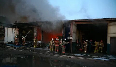 Пожар в гараже