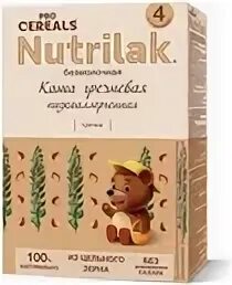 Каши нутрилак безмолочные