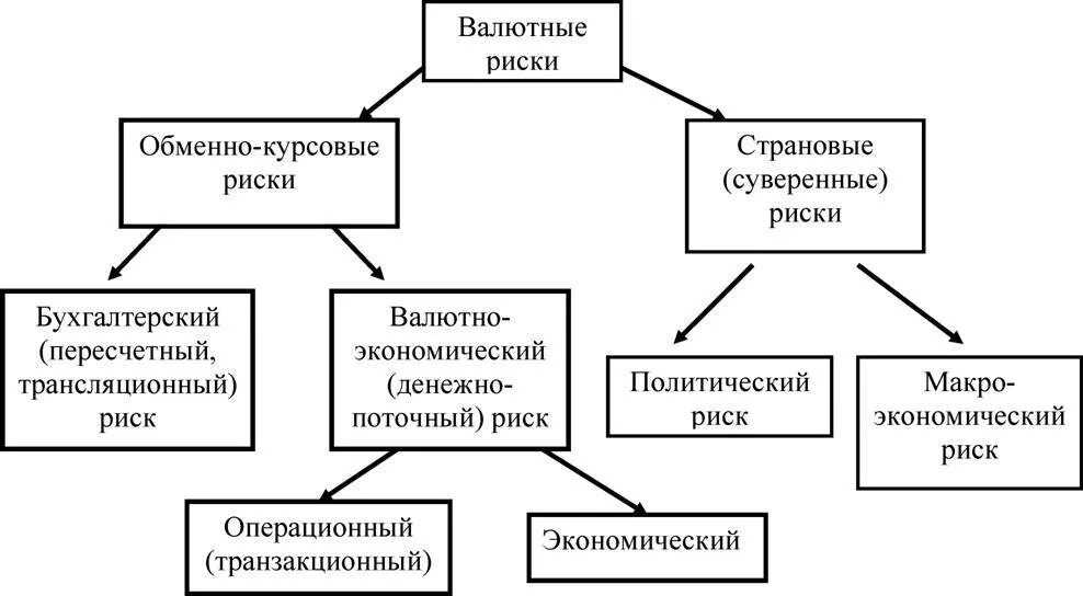 Объясните связь названных автором обменных экономических рисков. Способы страхования валютных рисков. Классификация валютного риска. К видам валютных рисков не относится. Основные виды валютных рисков.