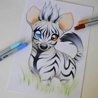 Животные нарисованные маркерами