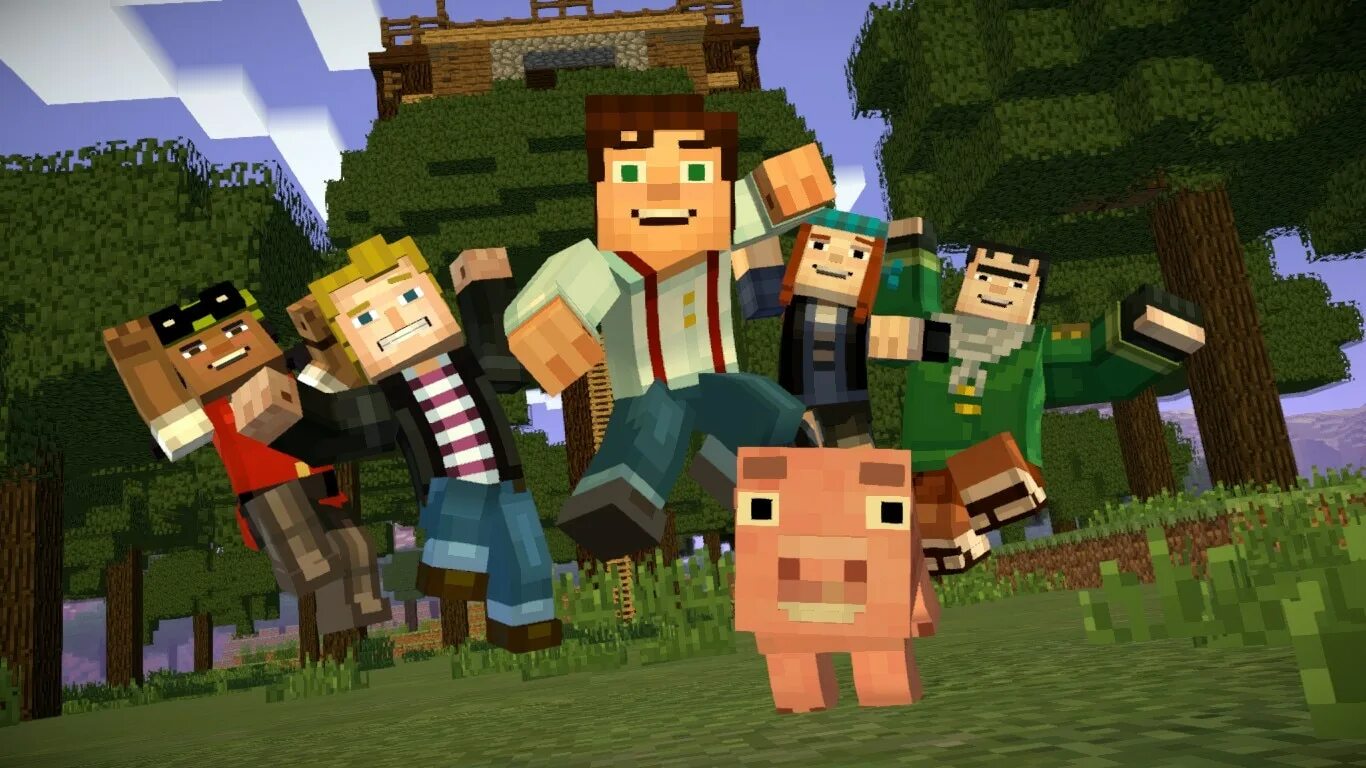 Все давай начинать игру. Minecraft story Mode 1 эпизод. Майнкрафт стори мод герои. Minecraft story Mode эпизоды.