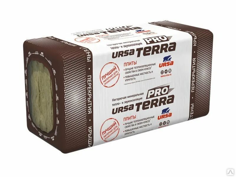 Ursa terra 34pn. Утеплитель урса терра 34. утеплитель ursa terra 34 pn pro. ursa terra pro 34 pn. минеральная вата ursa, урса терра 610х1000 50мм 6,1м2.