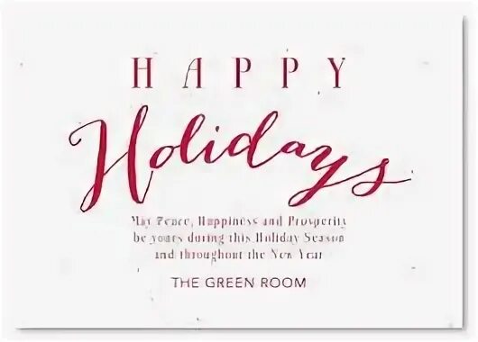 Holiday message. Holiday Card. Handwritten Greeting Card.