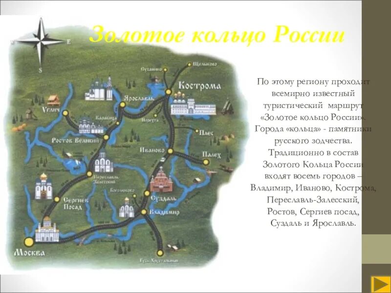 Золотое кольцо россии по времени. Туристический маршрут по Золотому кольцу России. Золотое кольцо России маршрут. Туристический маршрут золотое кольцо России города. Золотое кольцо туристический маршрут.