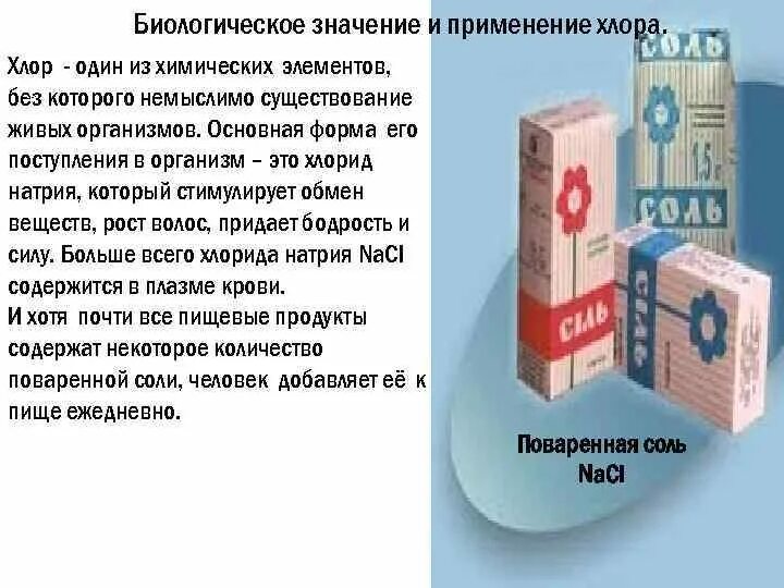 3 применения хлора. 3 применения хлора