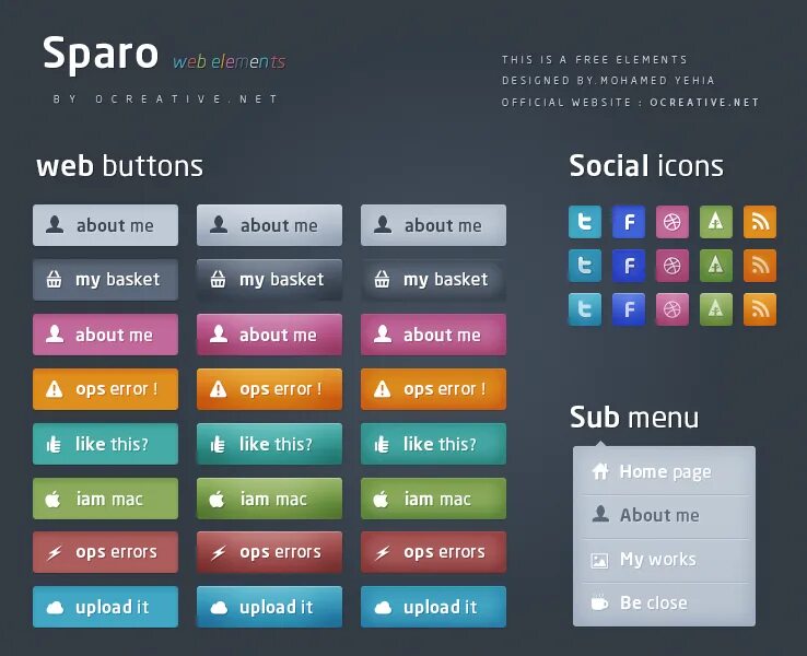 Website elements