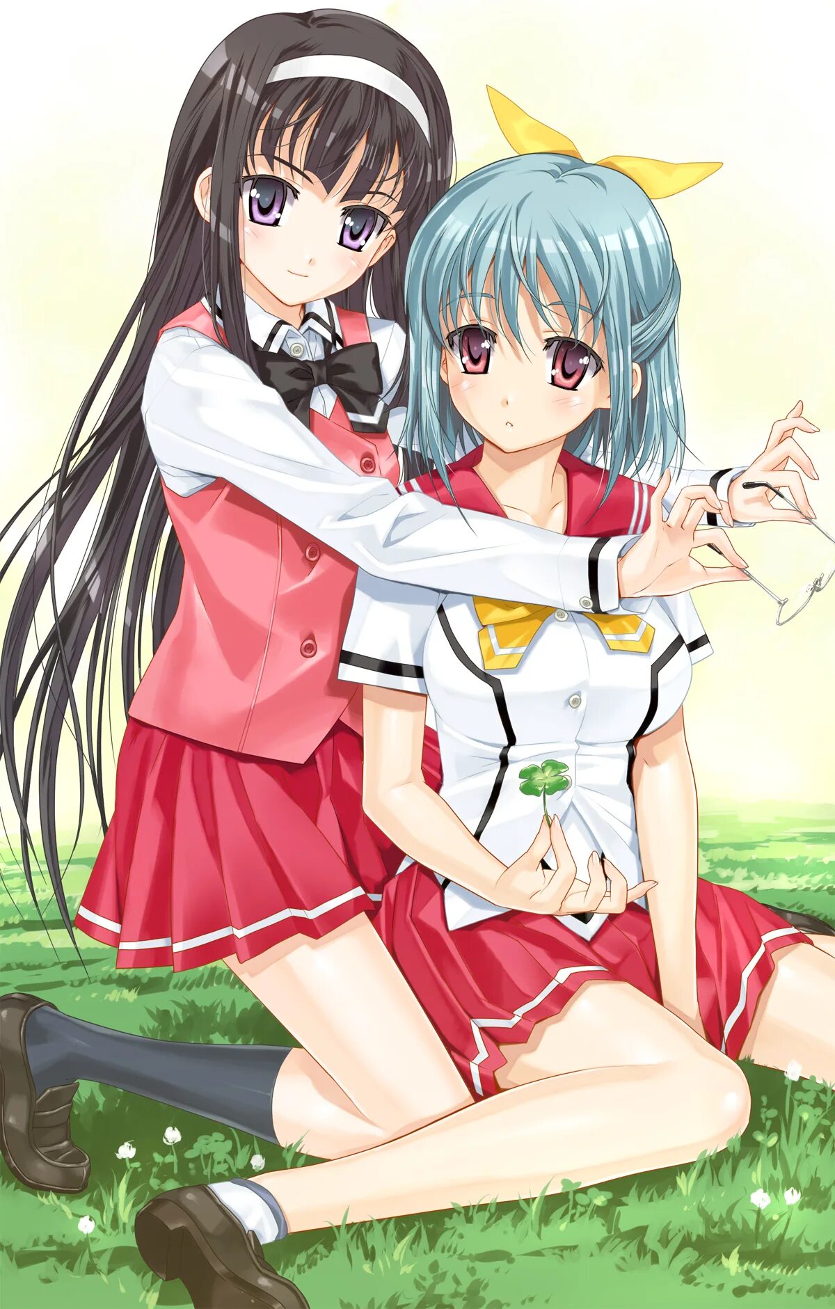 Бурная жизнь сестрами. Kanojo x3. аниме жизнь с тремя сестрами. 3 сестры аниме. три сестрёнки аниме.