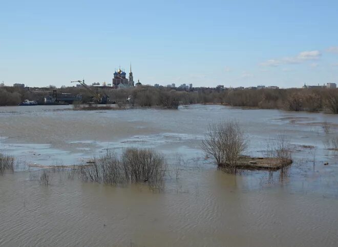 Уровень воды старая рязань