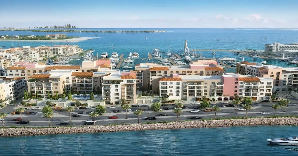 Порт де ла мер дубай. Port de la mer дубай. meraas дубай. sur la mer dubai. le pont в port de la mer дубай.