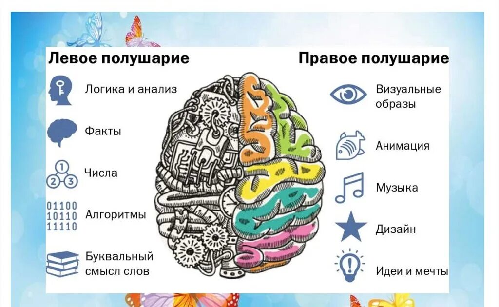 Левое и правое полушарие за что отвечает. Право ЕИ левое полушаерие. Левое и правое полушарие. Левое полушарие мозга. Левоп и правоп полушария.