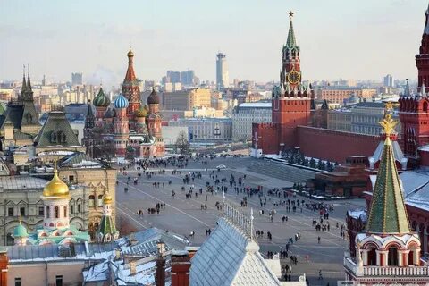 Красная площадь вид сверху