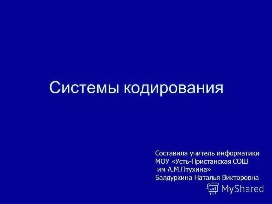 Муниципальное образовательное учреждение информатика