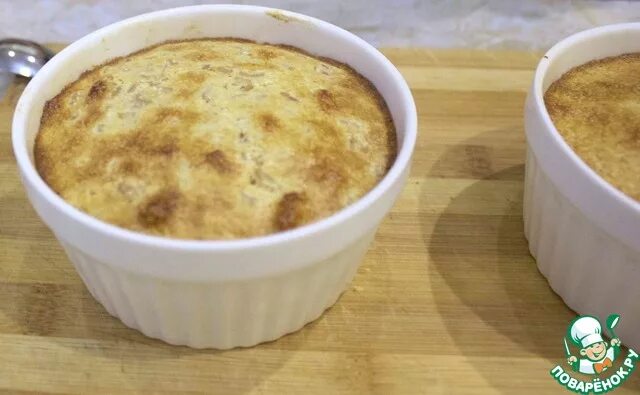 Куриный пудинг с соусом бешамель