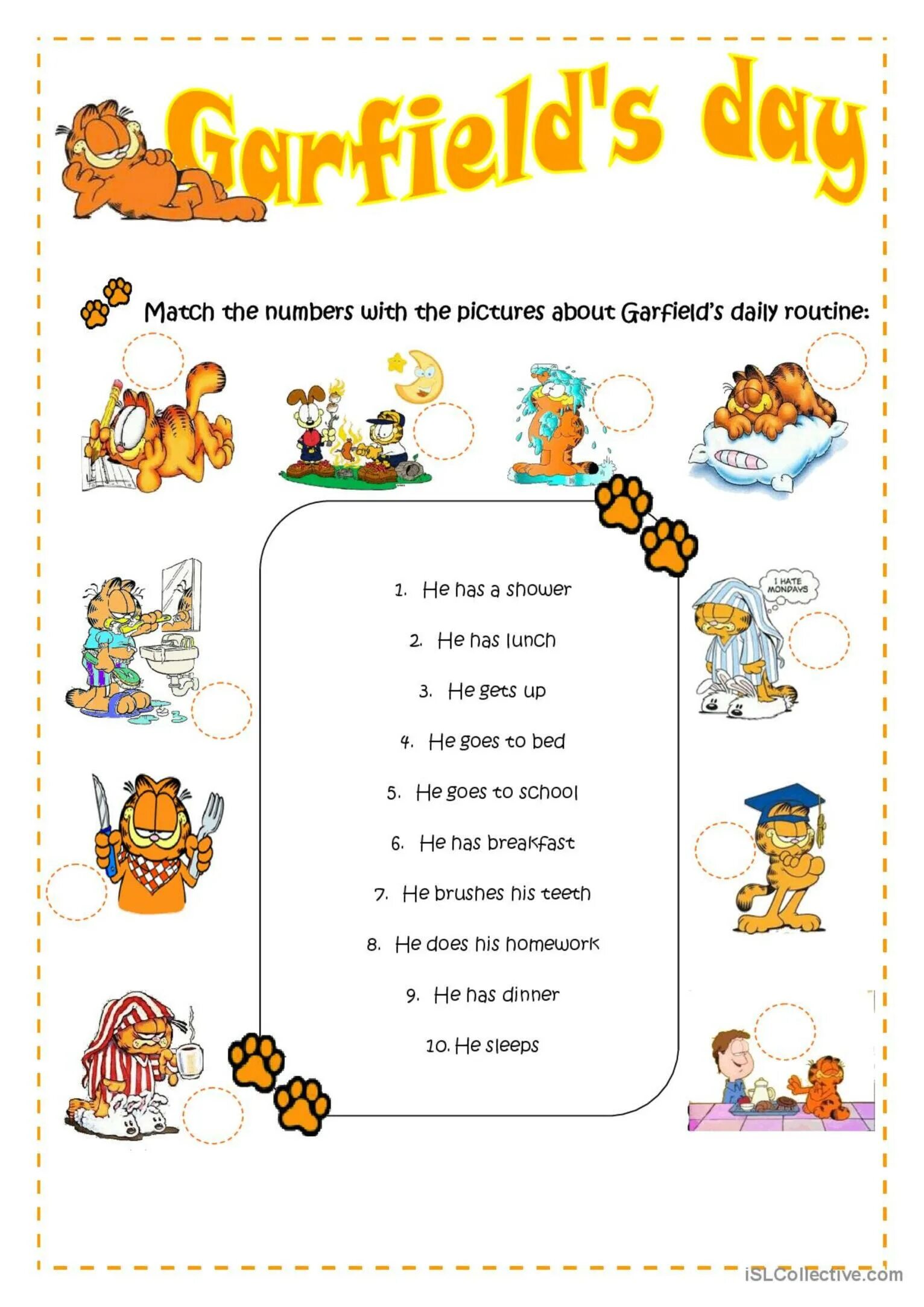 Задания Daily Routine for Kids. Garfield Daily Routine. Daily Routine Worksheets. Daily Routine задания. Present simple routine