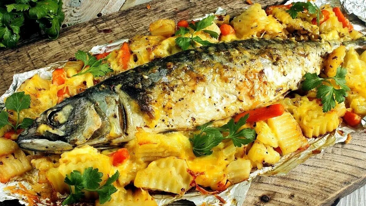 Запечь форель в духовке с лимоном