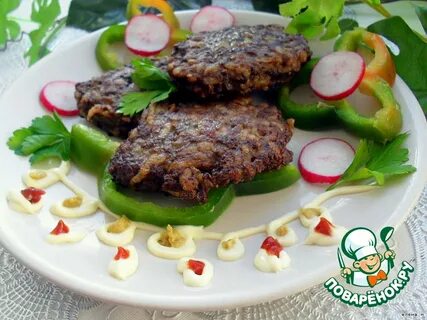 Котлеты из печени с рисом