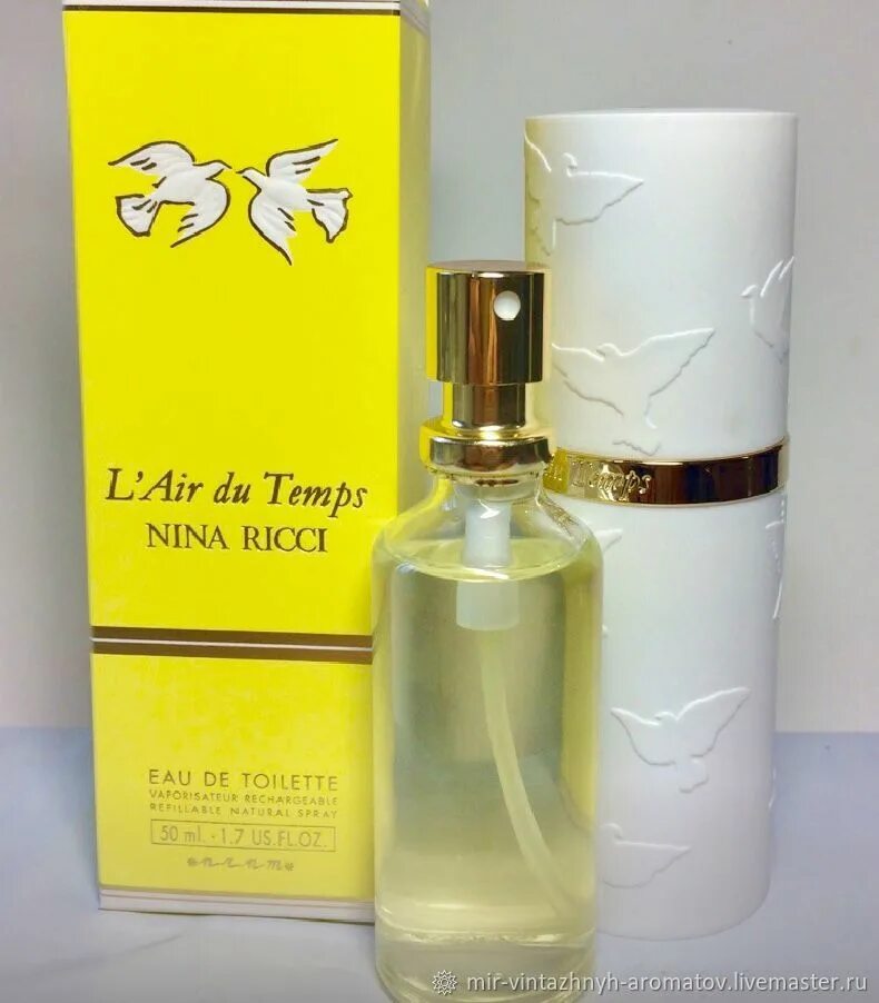 L Air du Temps Nina Ricci Винтаж. L'Air du Temps от Nina Ricci. Nina Ricci 50мл. Водные духи. Туалетная вода времен