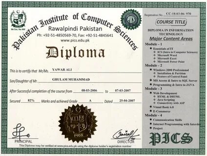 Certificate example