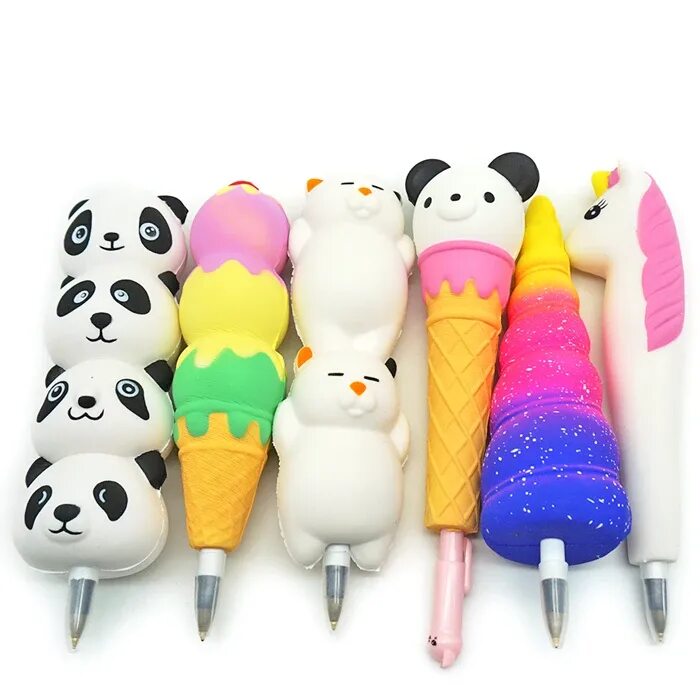 Ручки с игрушкой сверху. Ручки с игрушками на конце. Toys pen. Ручки игрушки. Ручки сквиши.