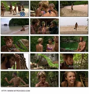 Sexy nude collage of Andrea Boehlke, Brenda Lowe in Survivor: Caramoan HD -...