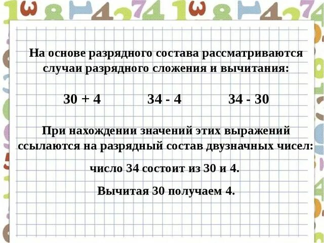 Приведите примеры какого нибудь двузначного числа. Разрядный состав. Разрядный состав двузначных чисел задания. Сложение и вычитание разрядных чисел. Сложение и вычитание двузначных чисел.