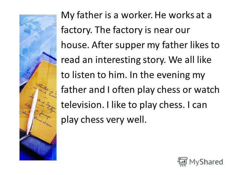 Worker перевод на русский. My father is a worker. My name is Peter. My father works .. Peter are is student