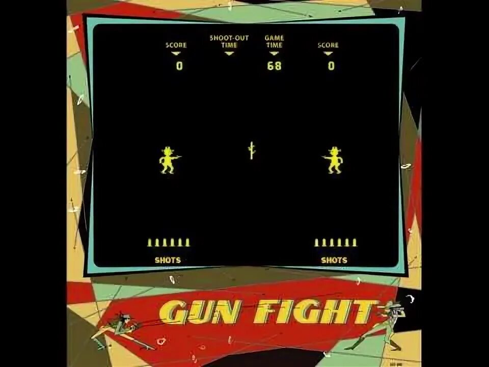 Gun fight. Gun Fight 1975. Gunfight 1975. Gunfight игра 1975 года. Gunfight игра 1975 автомат и дети.