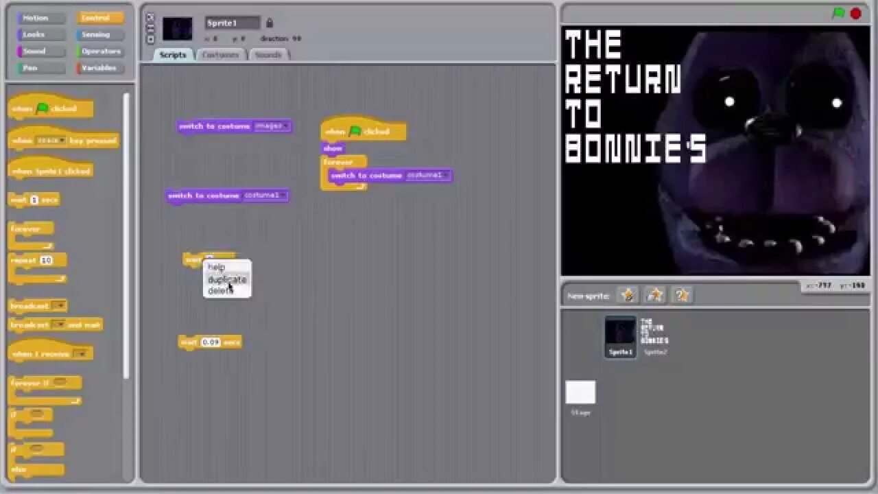 Scratch fnaf