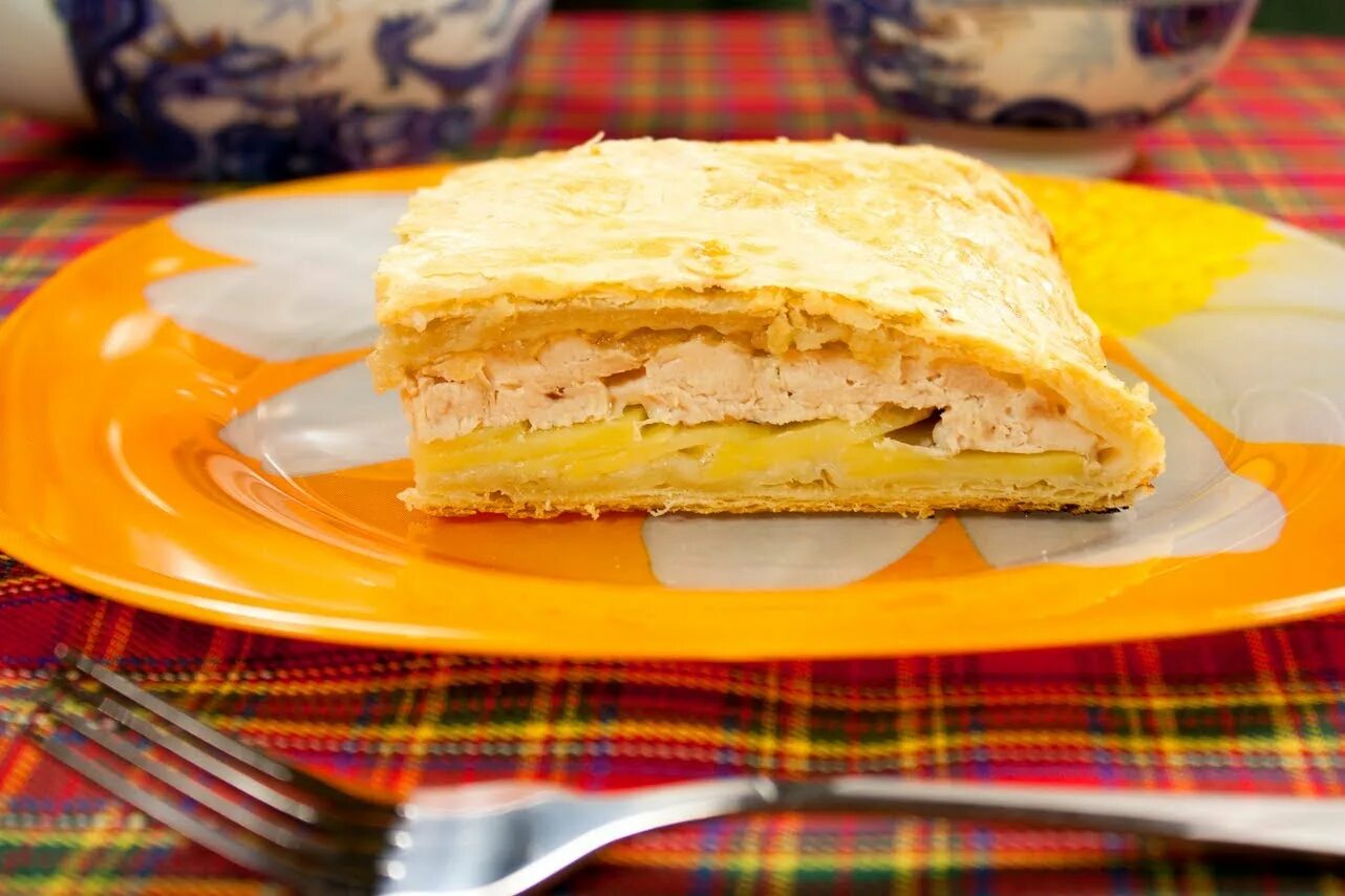 Рецепт заливного пирога с курицей и картошкой