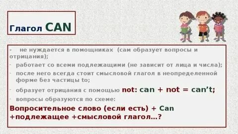3 формы глагола can в английском. 3 формы глагола can в английском