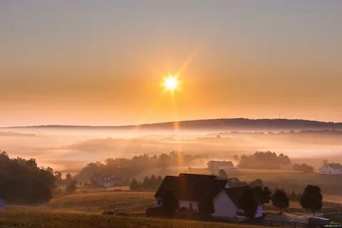 Заря солнце село стало