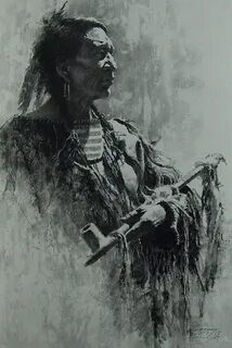 Индейцы курят трубку