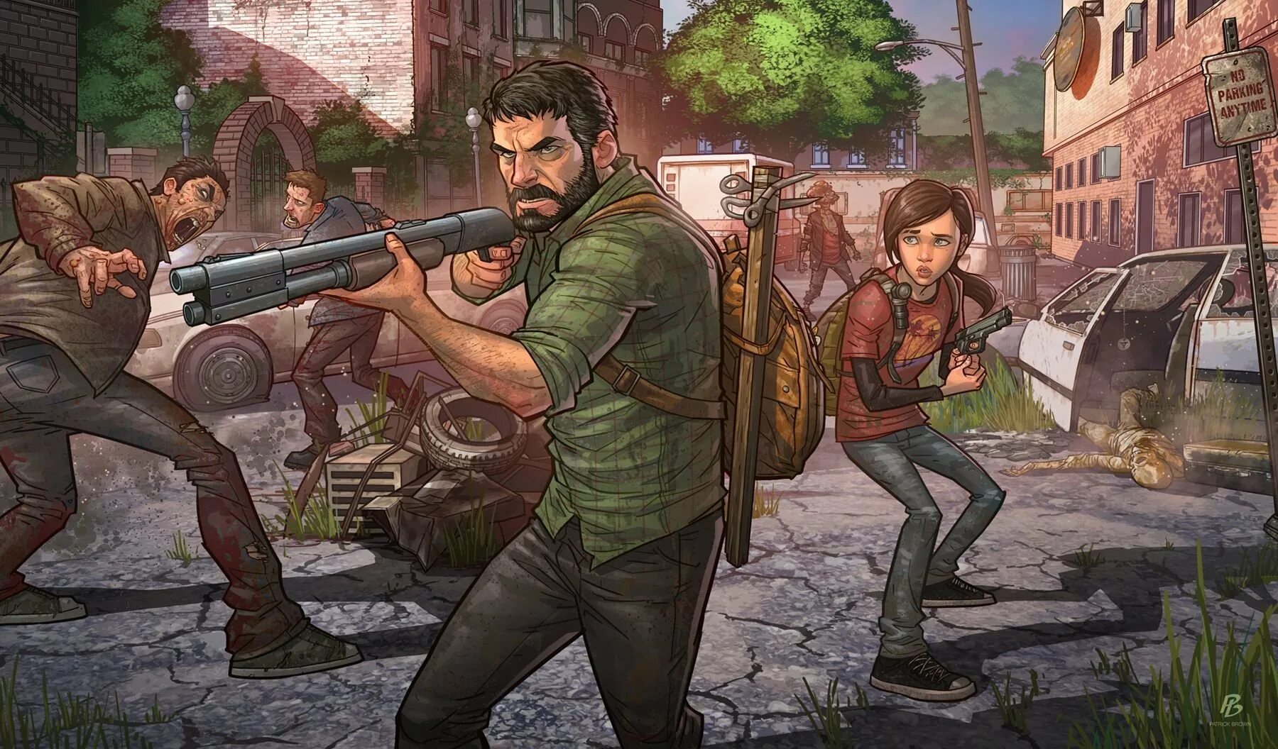 The last of us. Патрик Браун арт. Патрик Браун арты. Патрик Браун Ведьмак Zombie.