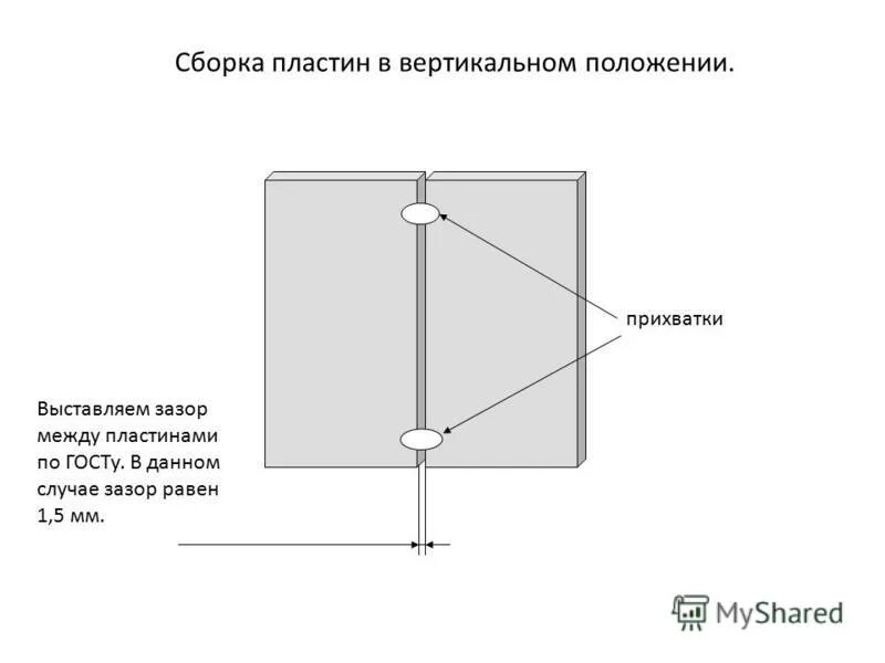 Выполнение вертикальных швов